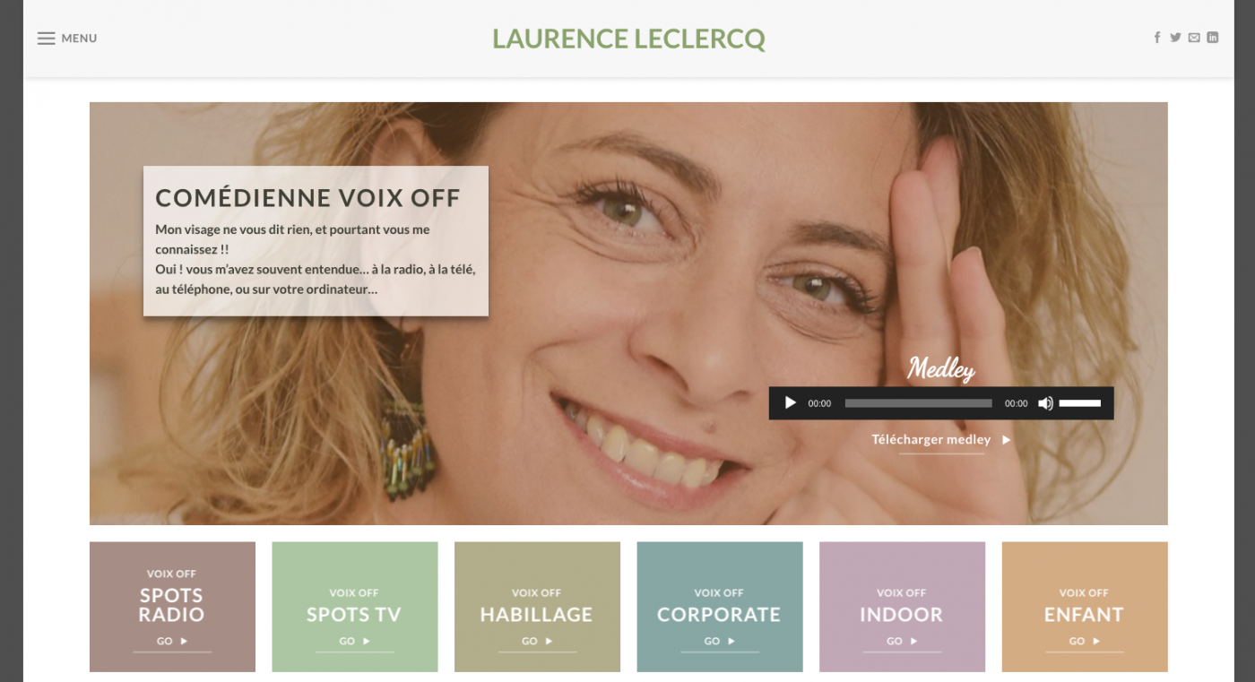 Laurence Leclercq Voice over artist website